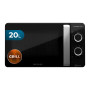 Cecotec Micro-ondes noir et argent ProClean 3150. Avec Gril et revêtement Ready2Clean, Technologie 3D Wave. Grill 800 W, 20 L de