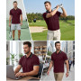 ZITY Polo Homme Manches Courtes Respirant T Shirt Eté Polo Golf Homme Respirant Tee Shirt Séchage Rapide Tshirt Tennis