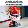 LEGO Editions Scuderia Ferrari HP Casque de Charles Leclerc 43014 | Jeu de construction dès 14 ans, maquette F1, minifigurine co