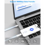 MoKo Adaptateur Lightning vers USB-C pour iPhone Duo 18 17 16 15 | Non pour Écouteurs/Clé USB/Apple Pencil, pour Charge Rapide, 