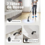 Leebein Brosse Électrique Nettoyage, Brosse Rotative Améliorée Étanche IPX7 avec 7 Têtes de Brosse, Manche Extensible et 2 Vites