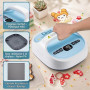 Presse à transfert thermique PlanetFlame pour T-shirts portable (Bleu | Presse à chaud 220 V/540 W pour tapis de souris et sacs