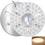 24W Ampoule Ventilateur Plafond 6.3 Pouces Remplacement de la Lumière LED | Ventilateur LED Module Magnétique Dimmable 3000K/400
