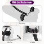Ohi BoBi Sun Sex Toýs Femme BDSM Kits de Bondage Menottes Sexy Érotique | Retenue du Cou au Poignet avec Chaîne Traction, Régla