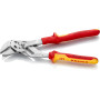 Knipex Pince-clé pince et clé à la fois chromée isolées par, 86 06 250 | Gaines bi-matière, certifiées VDE 250 mm