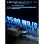 GMKtec M6 Ultra Mini PC Gaming Ryzen 7640HS (Amélioré du 6600H/6800U), 32 Go RAM DDR5 512 Go SSD, Double NIC LAN 2.5GbE Ordinate