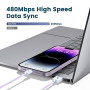 RAMPOW Cable iPhone [Certifié MFi], Câble Lightning USB Charge Rapide 2M | Câble Chargeur Lightning Connecteur, Ultra Résistant 