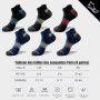 Niorasen Chaussettes de Sport Homme, 6 Paires, Courtes et Rembourrées | 80% coton avec mesh respirant, semelle en bouclette, sou
