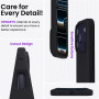 ORNARTO Coque pour iPhone 17 Pro Silicone - Noir | en Silicone Liquide, Protection Antichoc Complète, Intérieur Doux en Microfib