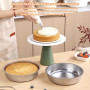Berglander Lot de 3 Moules à Gâteau 8 Pouces, 20cm Moules Ronds en Acier Inoxydable pour gâteau à étages Non Toxiques & Sains, É