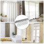 LIHAO Lot de 12 Anneaux de Rideau de Douche en Acier Inoxydable avec système de Glissement pour Rideau de Douche, 12 Crochets Si