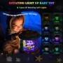 m zimoon Jouets Musicaux 6 9 12 18 Mois Plus Bébé, Projecteur Tournant Jouet avec Musique et Multicolores Lumières, éducatif Cad