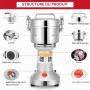 Moulin à Céréales Électrique, Couleeur 500g Haute Vitesse Broyage Moulin à Épices Moulin Epices Grinder Électrique avec 3 Lames