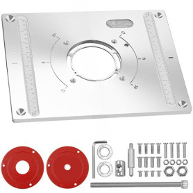 Plaque d'insertion pour défonceuse, plaque d'insertion de table de défonceuse en aluminium avec fonction de levage, plaque d'ins