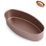 HERCHR Moule à Cake Ovale, Moule à Pain Moule à Gâteau pour la Fabrication de Gâteau et Pain au Lait, 22,5 x 11,5cm