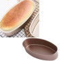 HERCHR Moule à Cake Ovale, Moule à Pain Moule à Gâteau pour la Fabrication de Gâteau et Pain au Lait, 22,5 x 11,5cm