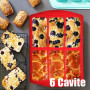 Moule Mini Cake 6 Cavités Moule Gateau Rectangulaire 10x5X4cm Moule Mini Pâté -Silicone Pâtisserie Rectangulaire Individuelle Ga