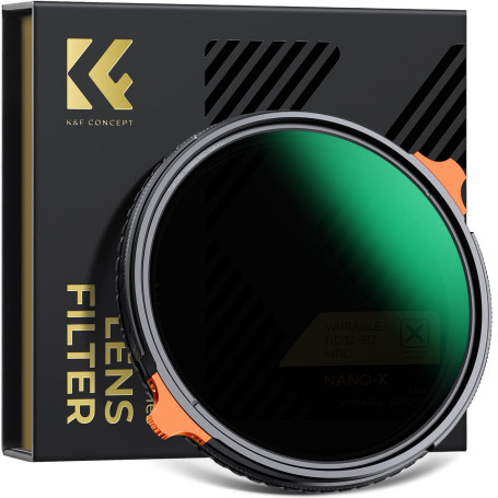 K&F CONCEPT 82 mm Filter Polarisant CPL ND2-ND32 Variable True Color 2 en 1 | HD,Nano-revêtement de 28 Couches,Étanche, Verre op