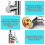 Flexible Robinet Cuisine Rotative à 360°avec Bec Flexible | Mitigeur Cuisine en Acier Inoxydable, Robinet Evier de Cuisine Poign