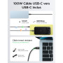 UGREEN Nexode Air 65W Chargeur USB C Rapide GaNInfinity avec Câble (Gris) | Compatible avec AVS iPhone 18 Pro Max 17 16 15 14 13