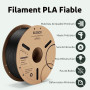 ELEGOO Filament PLA 1.75mm Orange 1KG pour Imprimante 3D | Précision Dimensionnelle +/- 0.02mm Bobine de Carton Filament d'Impre