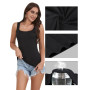 BQTQ Lot de 5 Débardeur Femme Col Carré Extensible Tank Tops sans Manches | Débardeur Femmes Décontractés Été Tank Top, Ajustée 