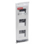 Legrand - Plaque Mosaic avec support pour 3 x 2 modules montage vertical - blanc