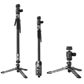 SMALLRIG x Potato Jet TRIBEX Pro 67" Monopode en Fibre de Carbone - 6285 | Déploiement hydraulique X-Clutch en une seule touche,