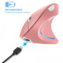 WREWING Souris verticale ergonomique sans fil 2,4 GHz avec 4 DPI réglables 800/1200/1600/2400, 6 boutons, compatible avec PC, bu
