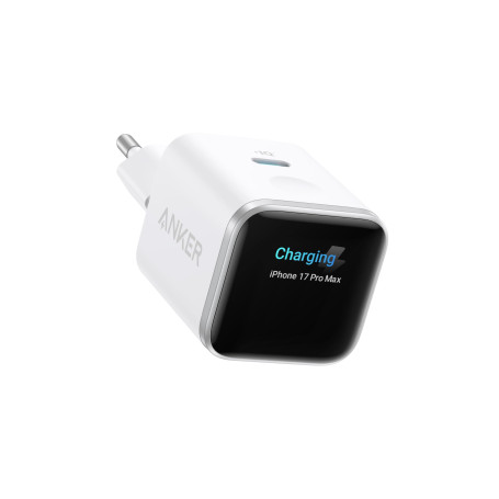 Anker Nano Chargeur USB C à Écran Intelligent 45W Nano | Recharge Rapide, Chargeur avec Reconnaissance Intelligente, Mode Care, 