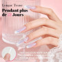MELLIEX 500 Pièces Faux Ongle Capsule, Français Demi Capsules Ongles (Transparent)