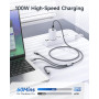 RAVIAD 100W Câble Chargeur Multi Embout [1.2M] Cable Multi USB C vers USB C | [100W]+USB C vers Lightning [27W]+Micro [10W] pour