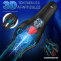 Sextoyse homme sex Vaginette Ultra Réaliste Masturbâteur Homme Mains Libres 10 Modes Langue Léchant & Vibration 42 Points de Mas