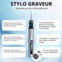 Stylo de gravure électrique rechargeable par USB avec 30 embouts, machine de gravure portable pour bijoux, bois, verre