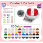 20x30g Pelotes Fil Chenille Crochet, Laine chenille pour Tricot et Crochet | Kit Laine Crochet 20 Couleurs avec Accessoires (Cro