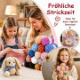 20x30g Pelotes Fil Chenille Crochet, Laine chenille pour Tricot et Crochet | Kit Laine Crochet 20 Couleurs avec Accessoires (Cro
