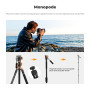 K&F Concept Trépied Vidéo 231cm avec Tête Fluide | Inclinaison ±90°, colonne centrale horizontale 360°, pour vidéo/DSLR/caméscop