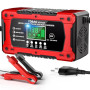 Chargeur Batterie Voitures 10A 12V pour LiFePO4 AGM Gel Wet SLA | Chargeur de Batterie Moto Auto Intelligent avec Fonction de Ré