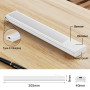 daphomeu 5 Pièce Lampe LED Rechargeable,20CM Jaune chaud Reglette led Cuisine, Lumiere Detecteur de Mouvement Interieur Sous Meu