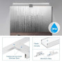 NIORSUN Lampe Miroir Salle de Bain LED 15W 60cm Double Température de Couleur 4000K 6000K, 1500LM Indice D'étanchéité IP44 Appli