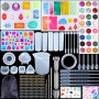 Kit de Moules en Silicone pour Résine 156 Pièces avec Sac de Rangement | Pendentifs et Porte-clés, Outils de Bricolage, Fabricat