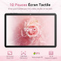 Tablette 10 Pouces, Tablette Android 16, Unisoc T606 CPU, 26 GO RAM + 128 GO ROM + 1 TO TF, Écran HD IPS 1280x800, Batterie 7000