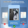 imluckies [3+2 Paillettes Protection Camera Objectif pour Samsung Galaxy S24 Ultra, HD Verre Trempé Anti-Rayures & Bling Anneau 