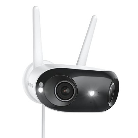 Reolink 4K Caméra Surveillance WiFi Extérieure avec Panorama de 180° | Wi-FI 6 Bi-Bande 2,4/5 GHz, Détection de Personne/Véhicul