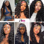 Perruque bandeau cheveux humain femme bresilienne bouclée Headband Wig Perruques de cheveux humains pour femmes Femme Noire Coul