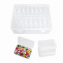 YYGMSS Lot de 30 boîtes de rangement avec couvercle pour petites pièces, perles, bijoux, articles de bricolage avec étiquettes, 
