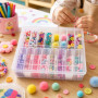 YYGMSS Lot de 30 boîtes de rangement avec couvercle pour petites pièces, perles, bijoux, articles de bricolage avec étiquettes, 