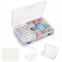 Lot de 33 boîtes de rangement pour peinture diamant avec couvercle, petites | Boîtes d'accessoires de peinture diamant, petite b