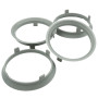 Felgenfactory - 4 Anneaux de centrage 70,1 x 66,6 mm - Gris - Compatible avec voitures particulières