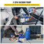 VEVOR Kit Pompe à Vide Climatisation 4 CFM (113 L/min) Kit de Pompe à Vide Automatique 1/3 HP avec 3 Tuyaux 1720 tr/min pour Cli